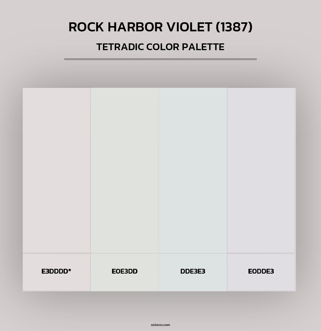 Rock Harbor Violet (1387) - Tetradic Color Palette