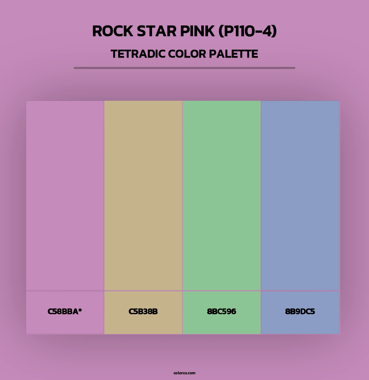 Rock Star Pink (P110-4) - Tetradic Color Palette