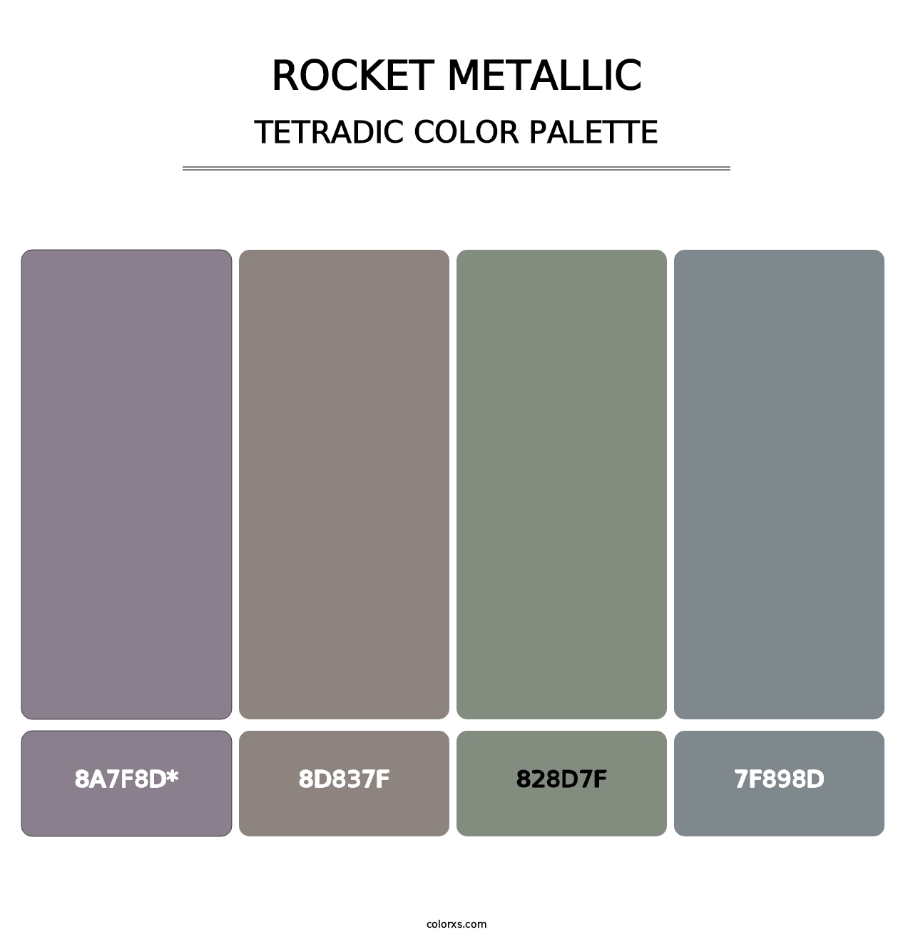 Rocket Metallic - Tetradic Color Palette