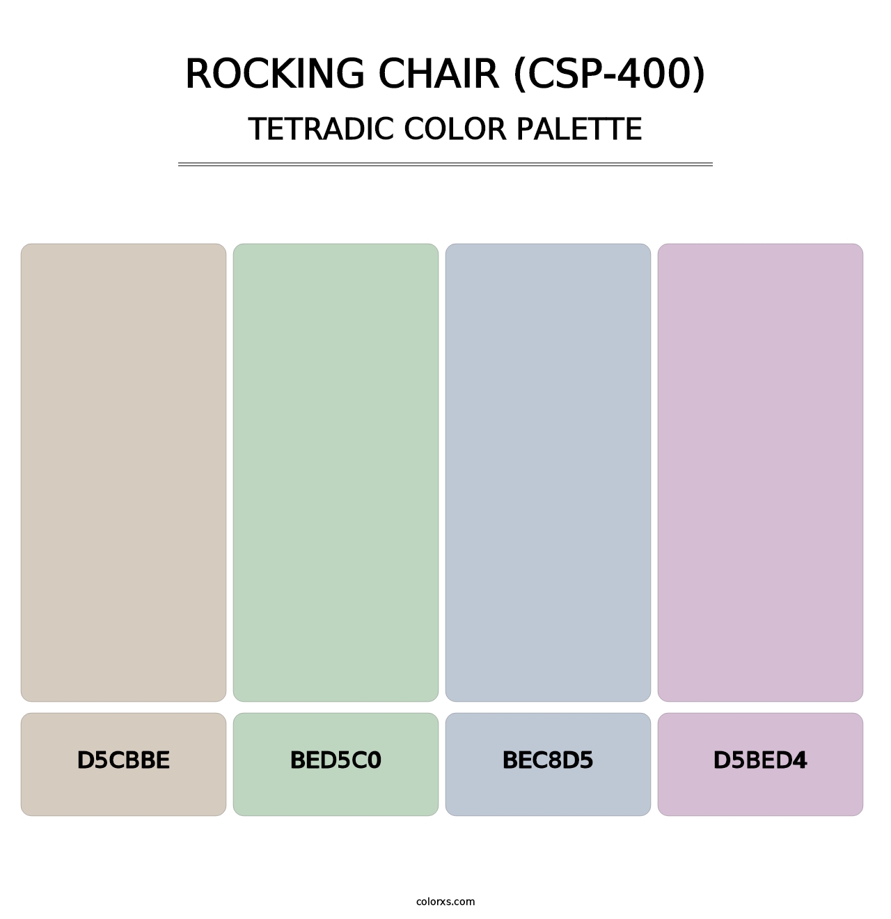 Rocking Chair (CSP-400) - Tetradic Color Palette