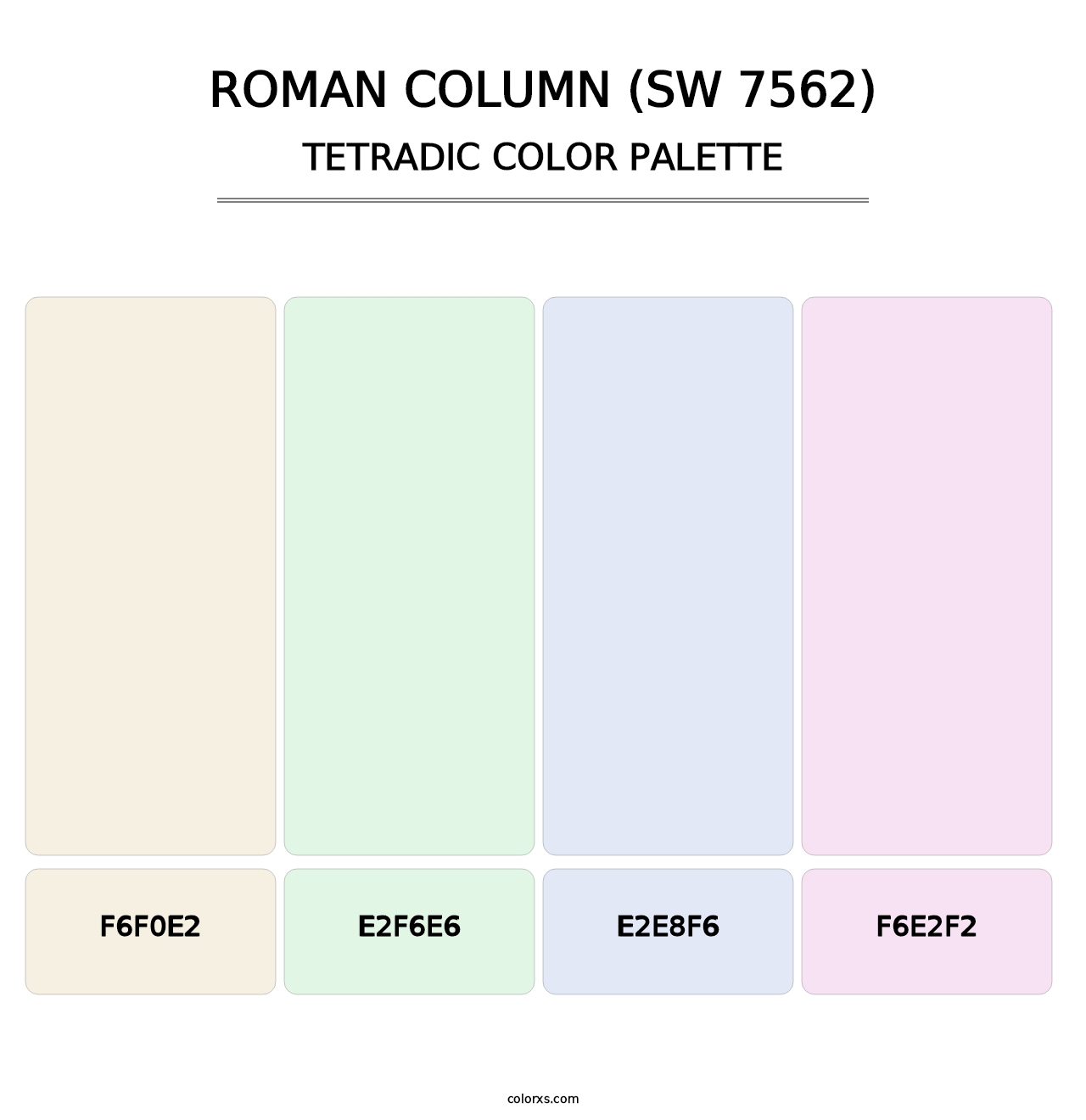 Roman Column (SW 7562) - Tetradic Color Palette