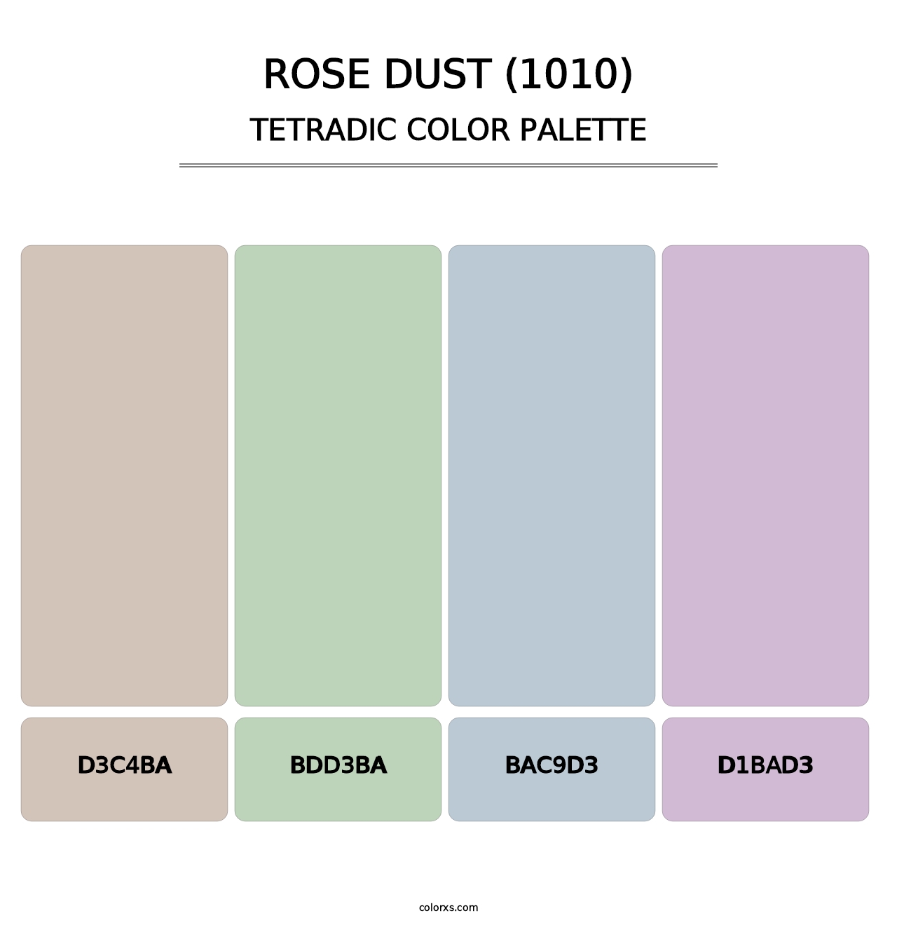 Rose Dust (1010) - Tetradic Color Palette