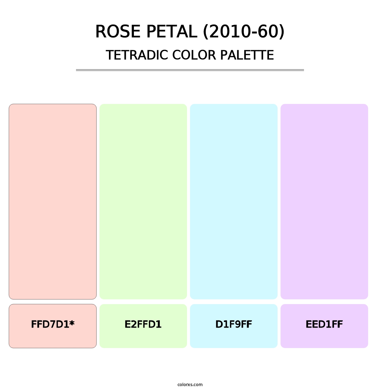 Rose Petal (2010-60) - Tetradic Color Palette
