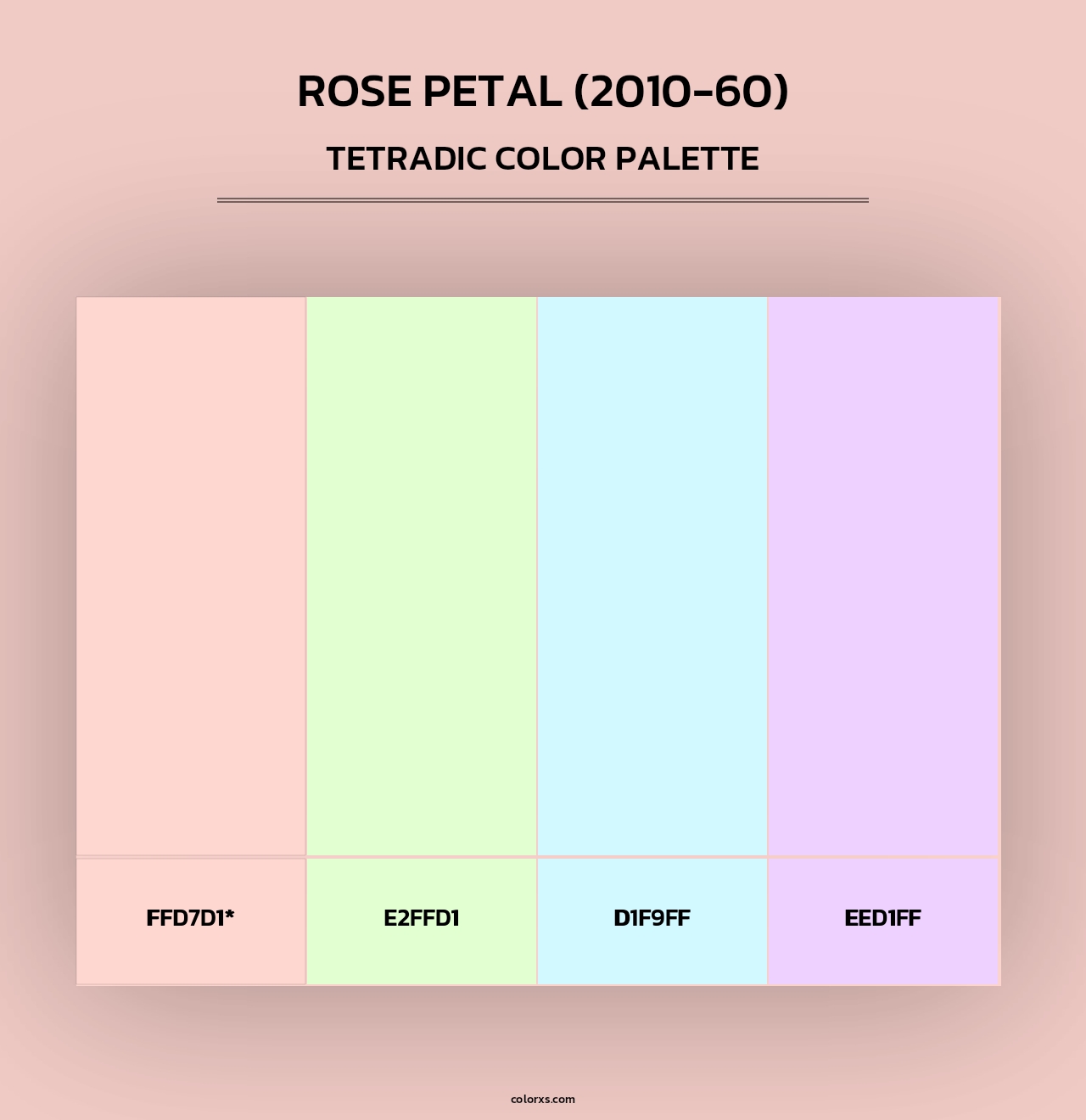 Rose Petal (2010-60) - Tetradic Color Palette