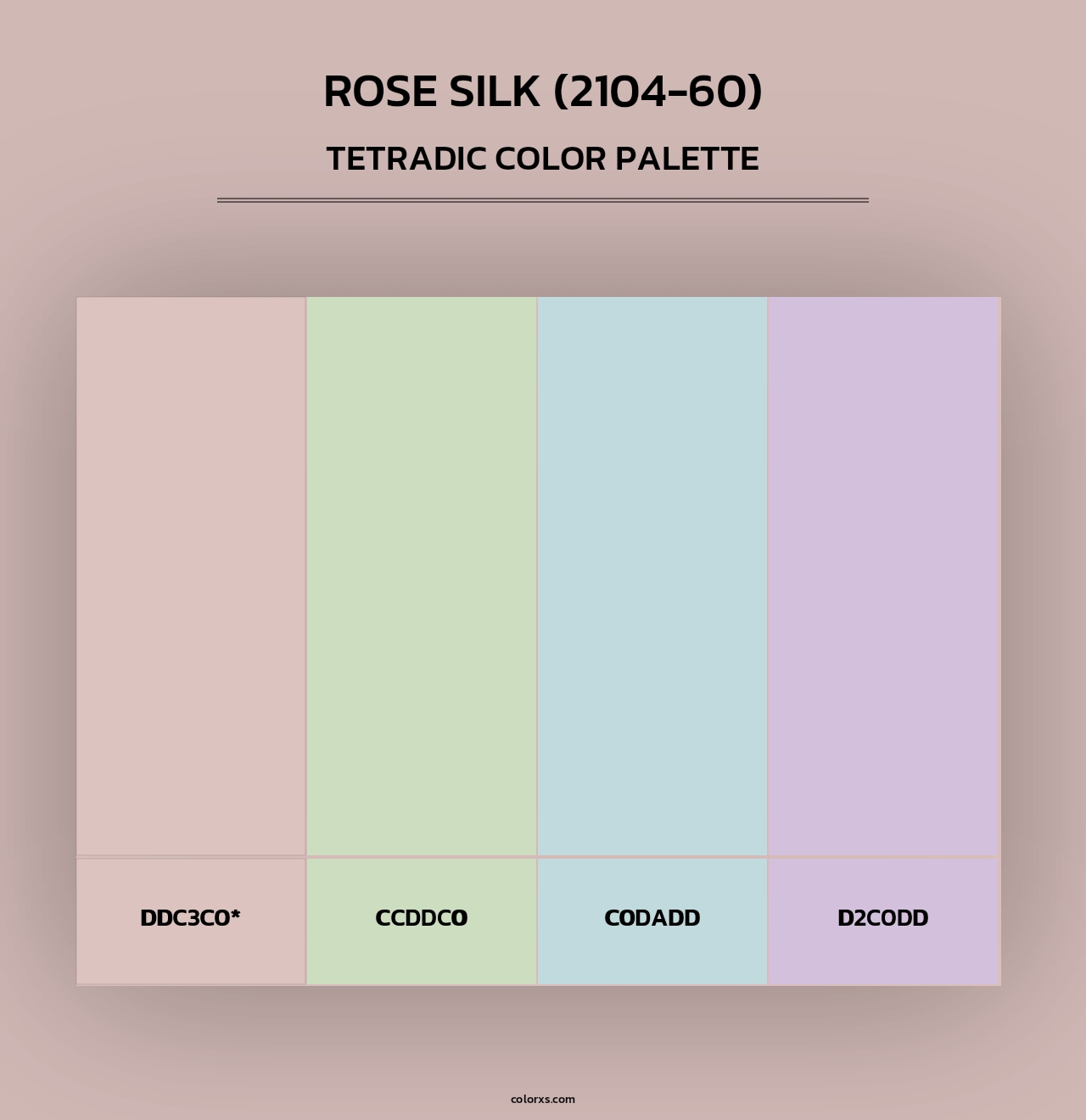 Rose Silk (2104-60) - Tetradic Color Palette