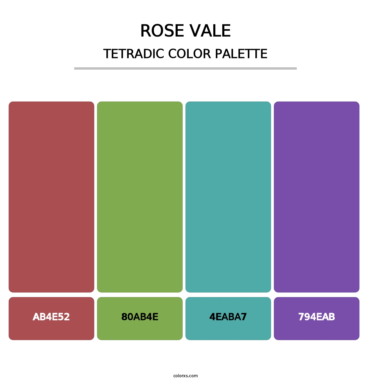 Rose Vale - Tetradic Color Palette