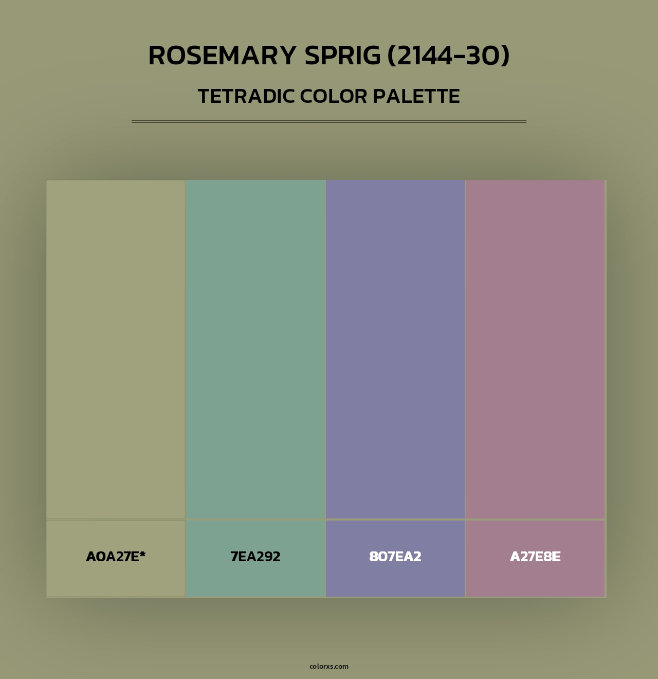 Rosemary Sprig (2144-30) - Tetradic Color Palette