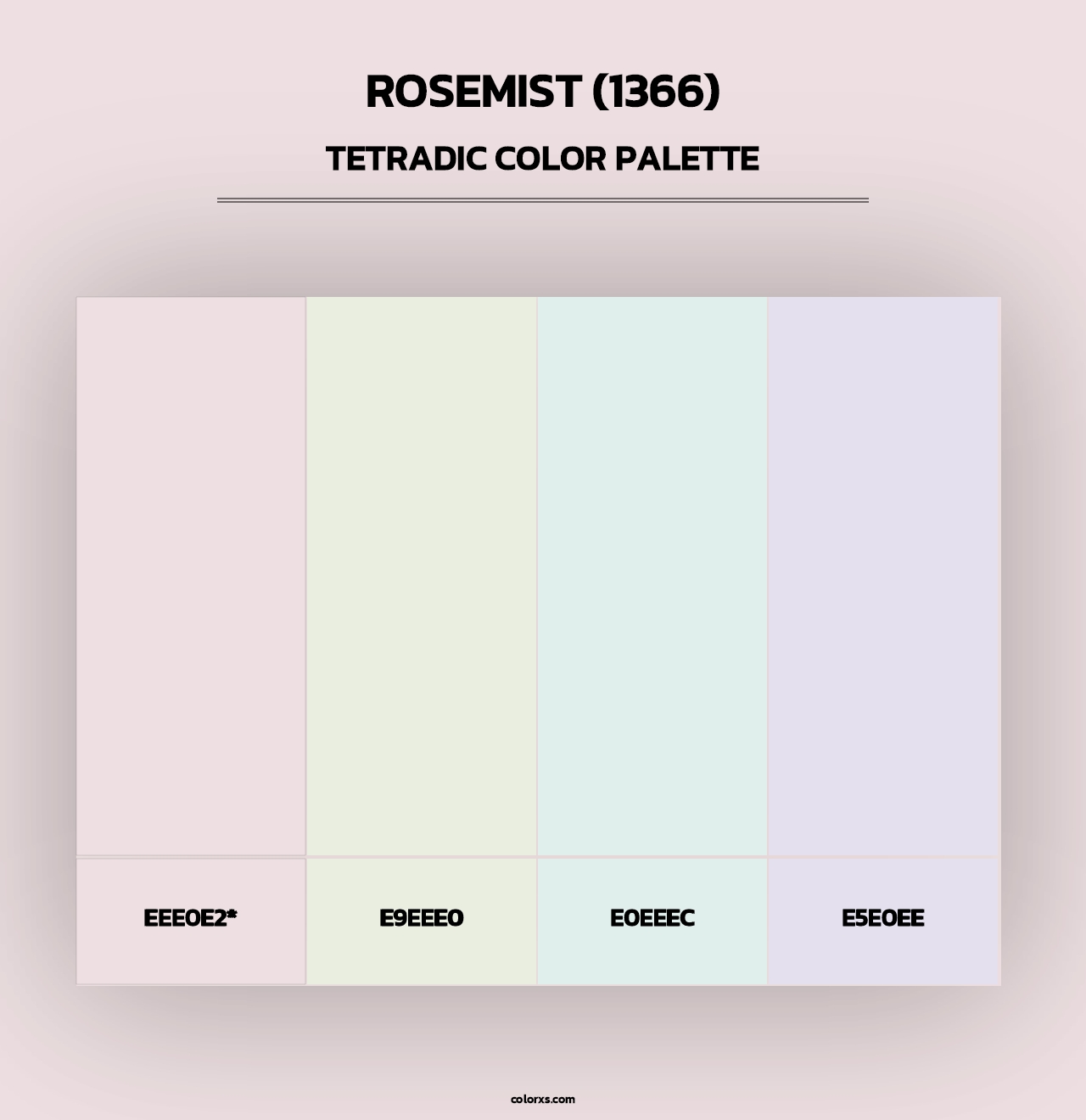 Rosemist (1366) - Tetradic Color Palette