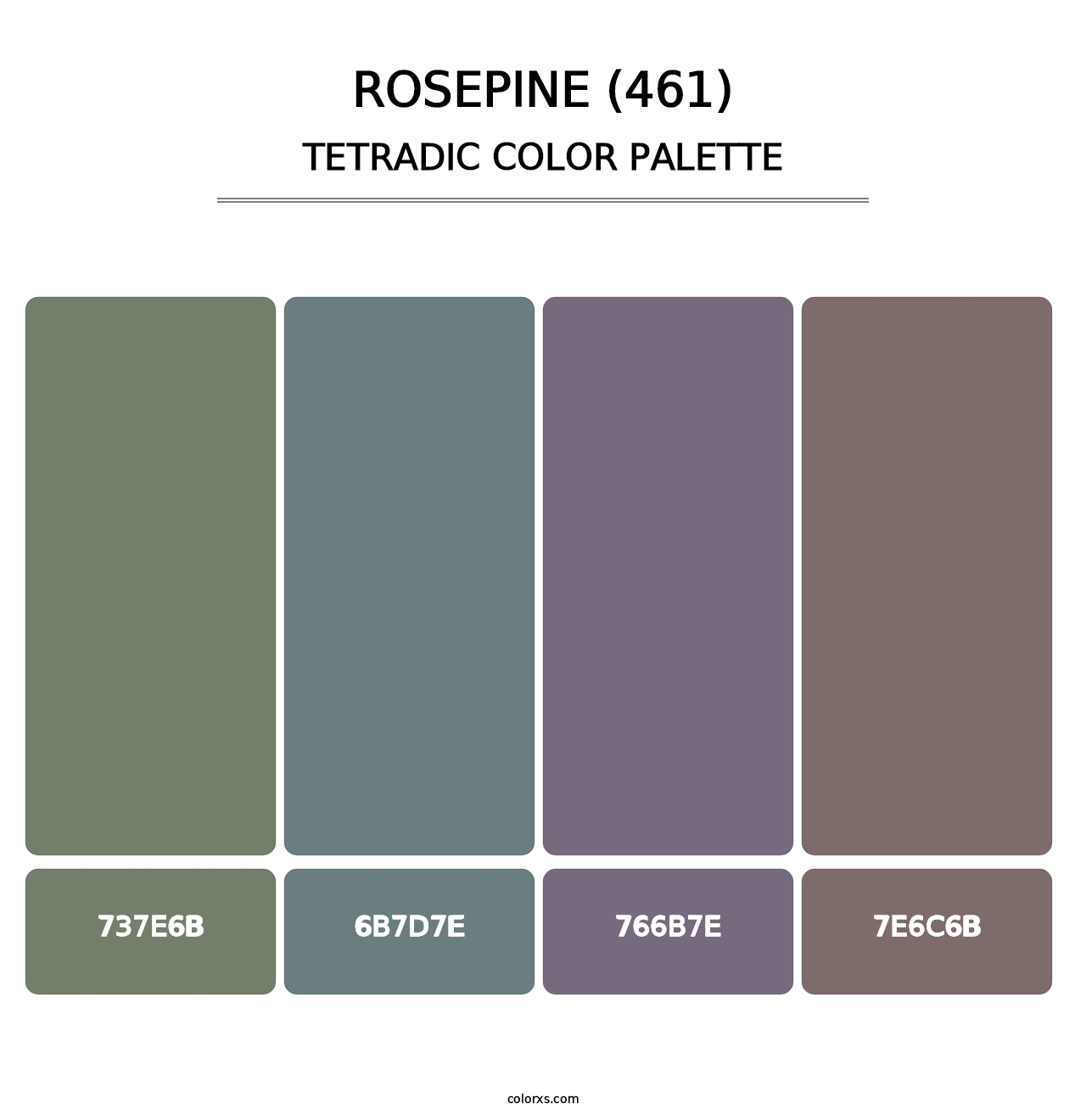 Rosepine (461) - Tetradic Color Palette