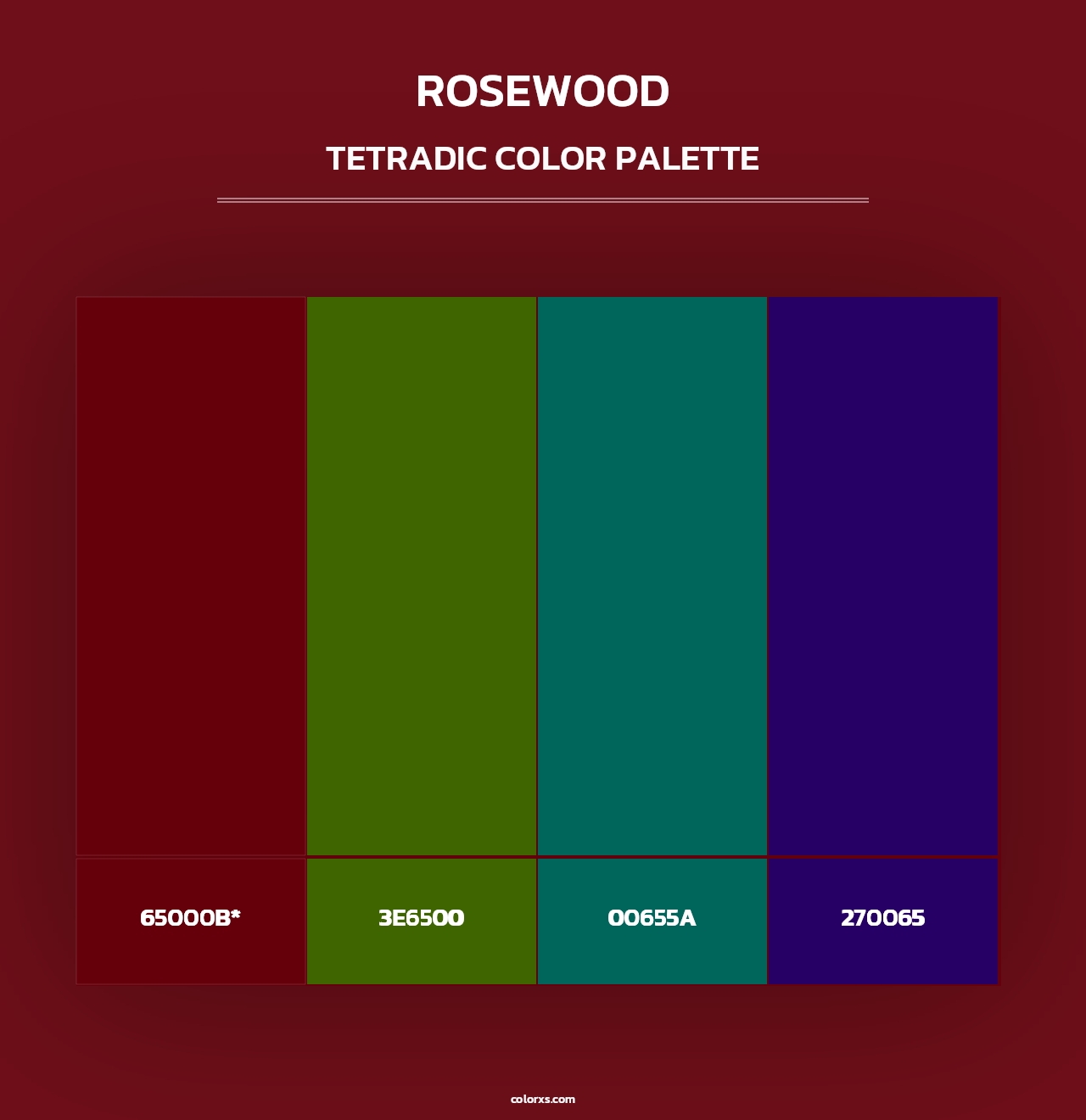 Rosewood - Tetradic Color Palette