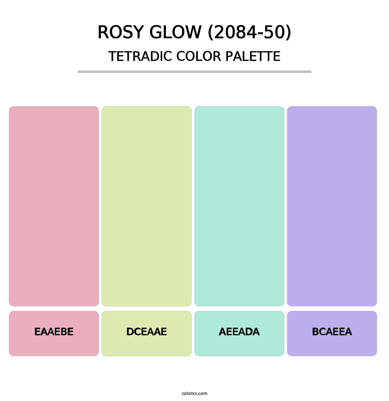 Rosy Glow (2084-50) - Tetradic Color Palette