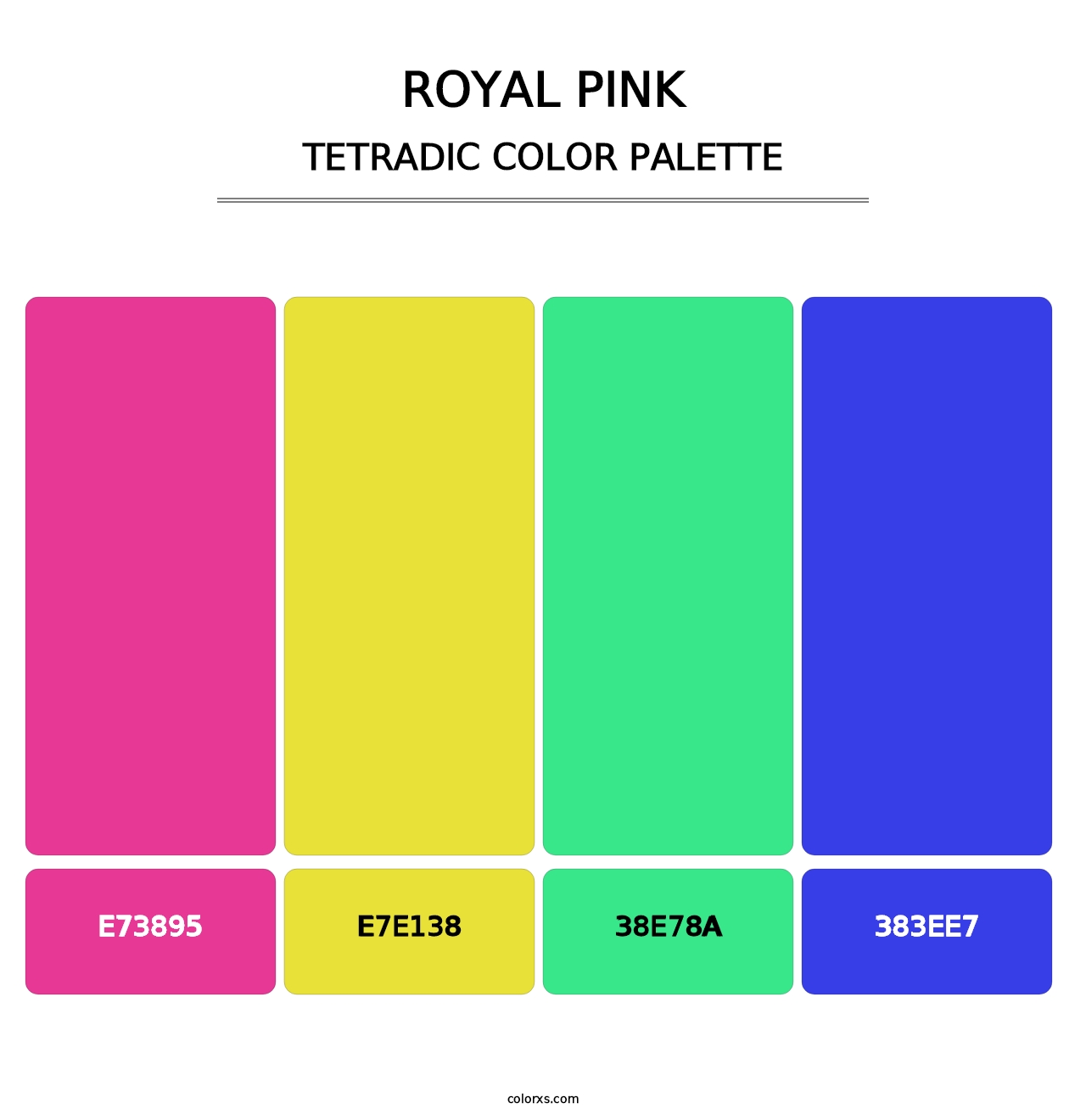 Royal Pink - Tetradic Color Palette