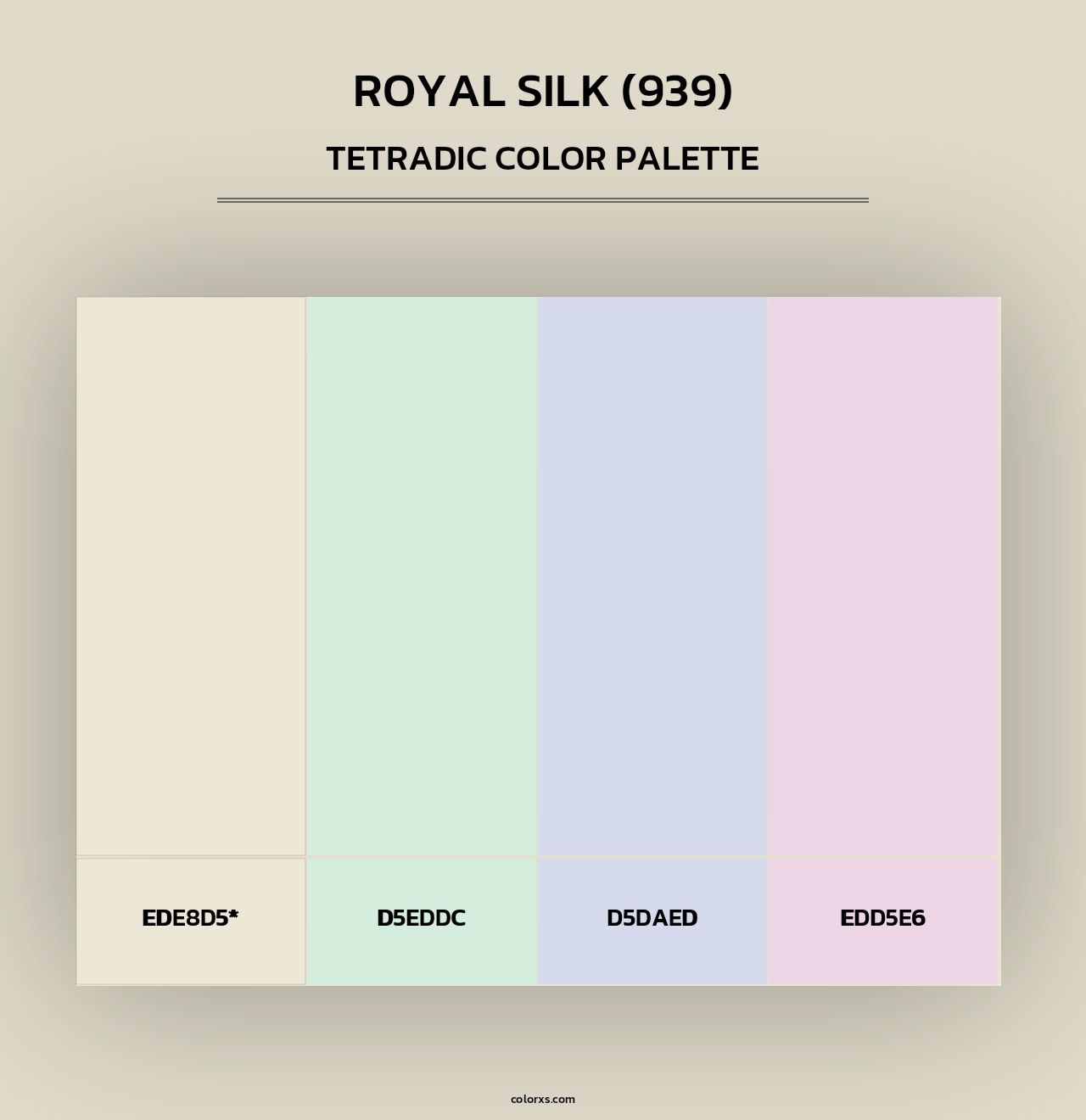 Royal Silk (939) - Tetradic Color Palette