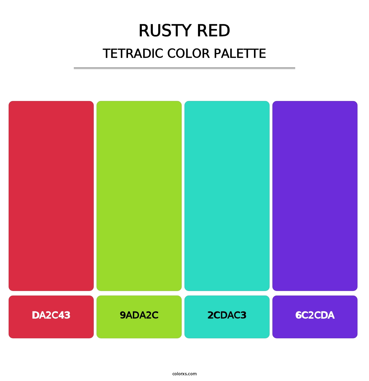 Rusty Red - Tetradic Color Palette