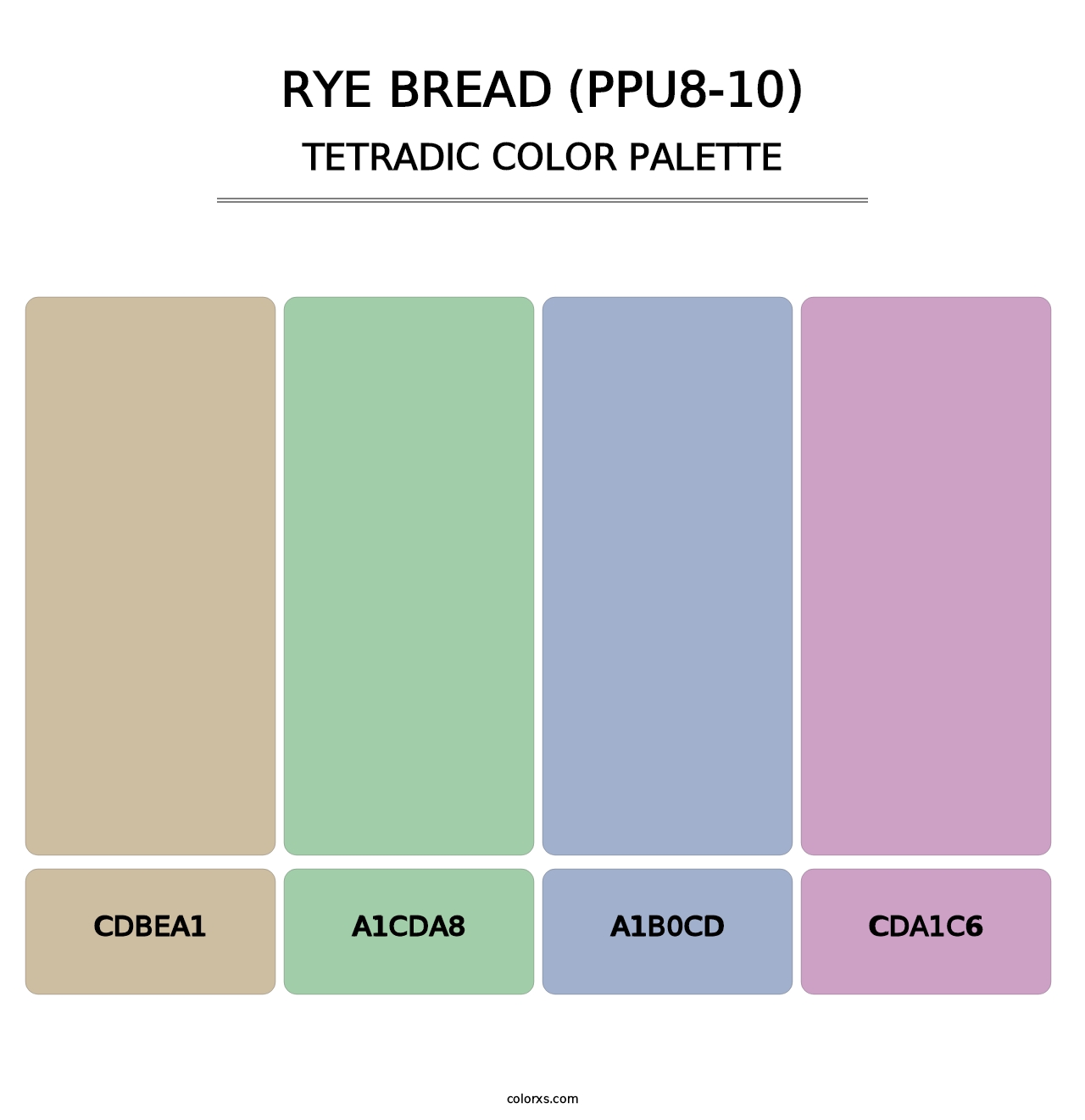 Rye Bread (PPU8-10) - Tetradic Color Palette