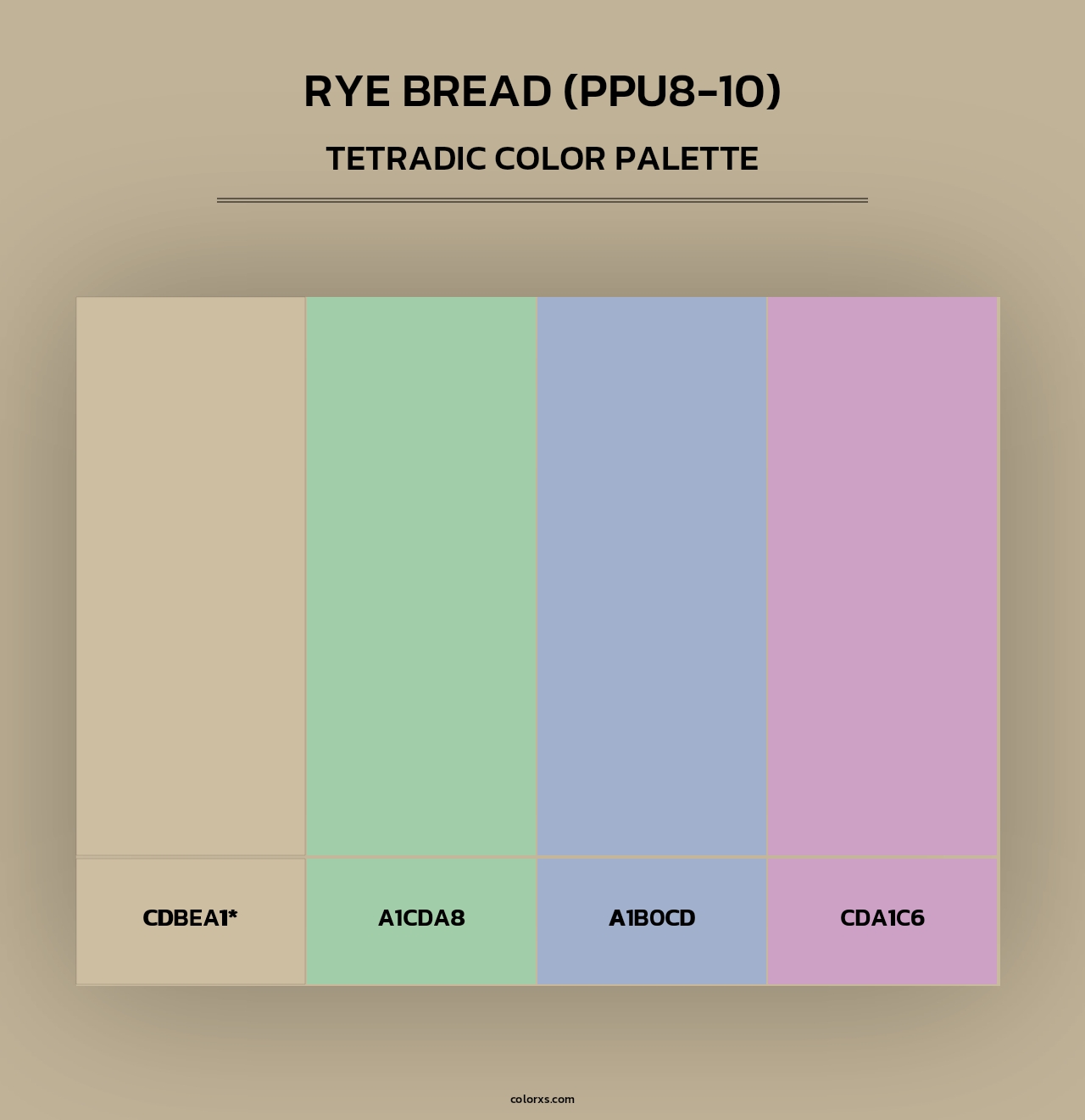 Rye Bread (PPU8-10) - Tetradic Color Palette