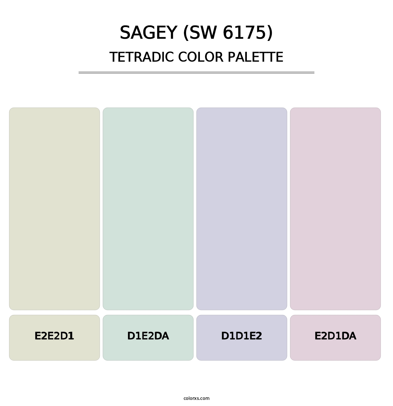 Sagey (SW 6175) - Tetradic Color Palette