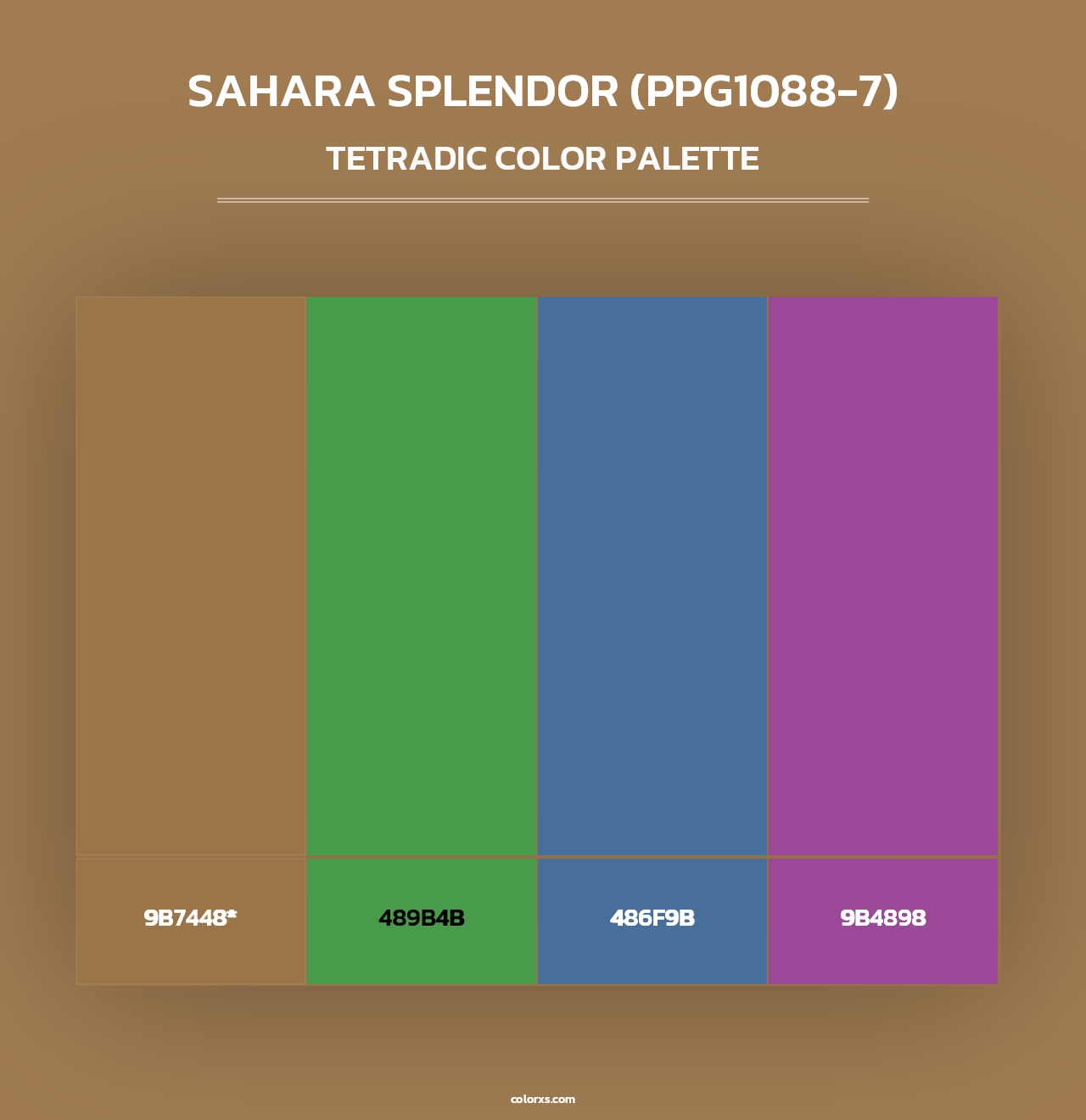 Sahara Splendor (PPG1088-7) - Tetradic Color Palette