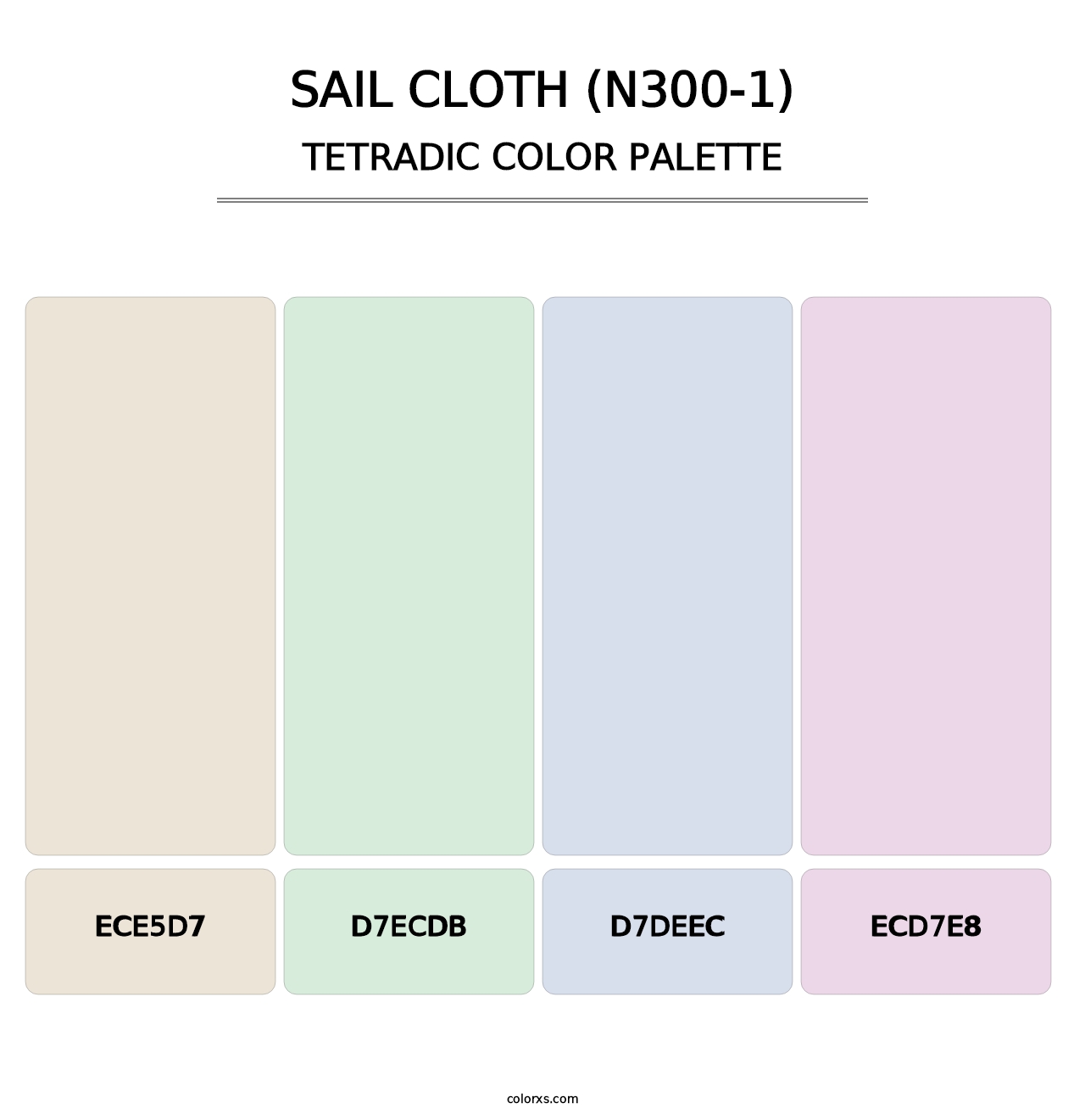 Sail Cloth (N300-1) - Tetradic Color Palette