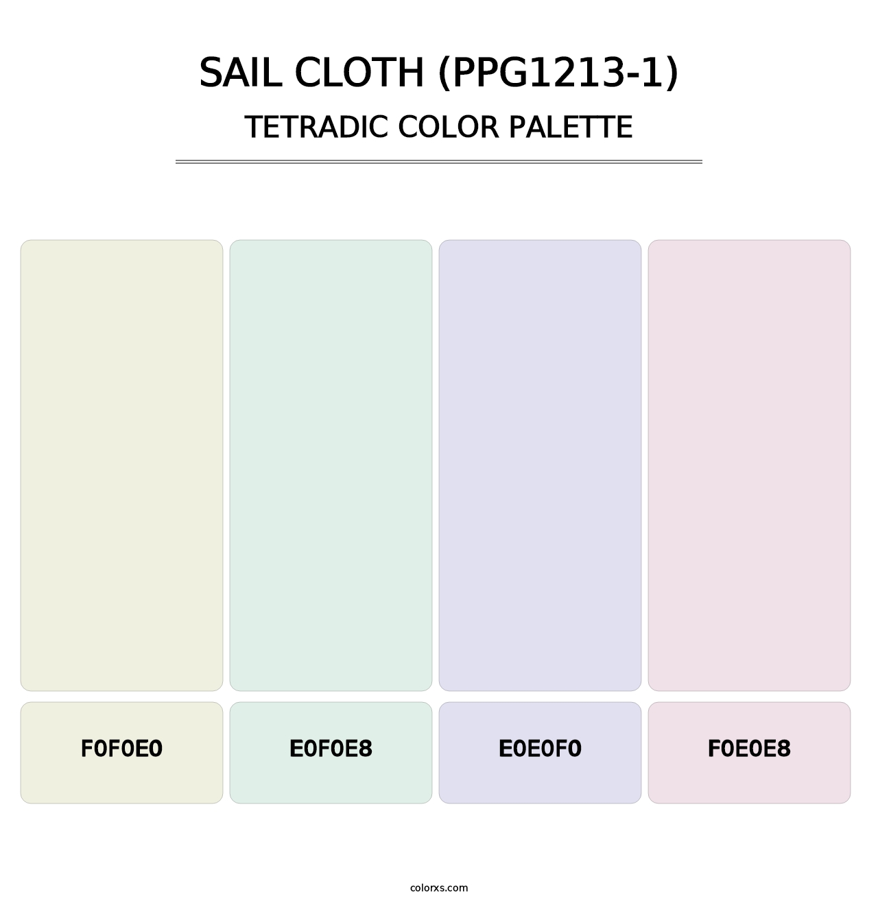 Sail Cloth (PPG1213-1) - Tetradic Color Palette
