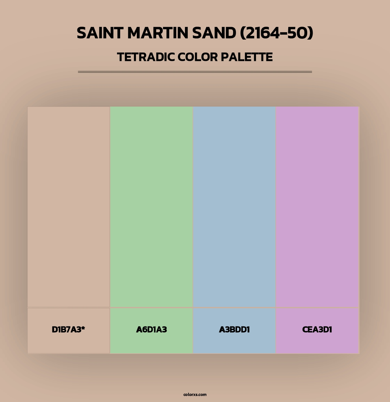 Saint Martin Sand (2164-50) - Tetradic Color Palette