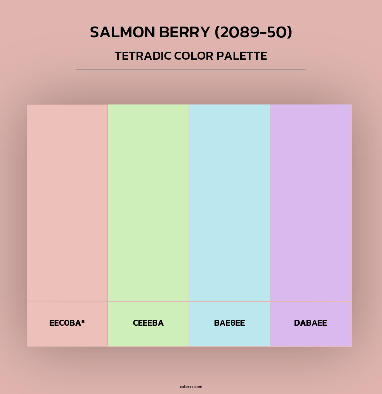 Salmon Berry (2089-50) - Tetradic Color Palette
