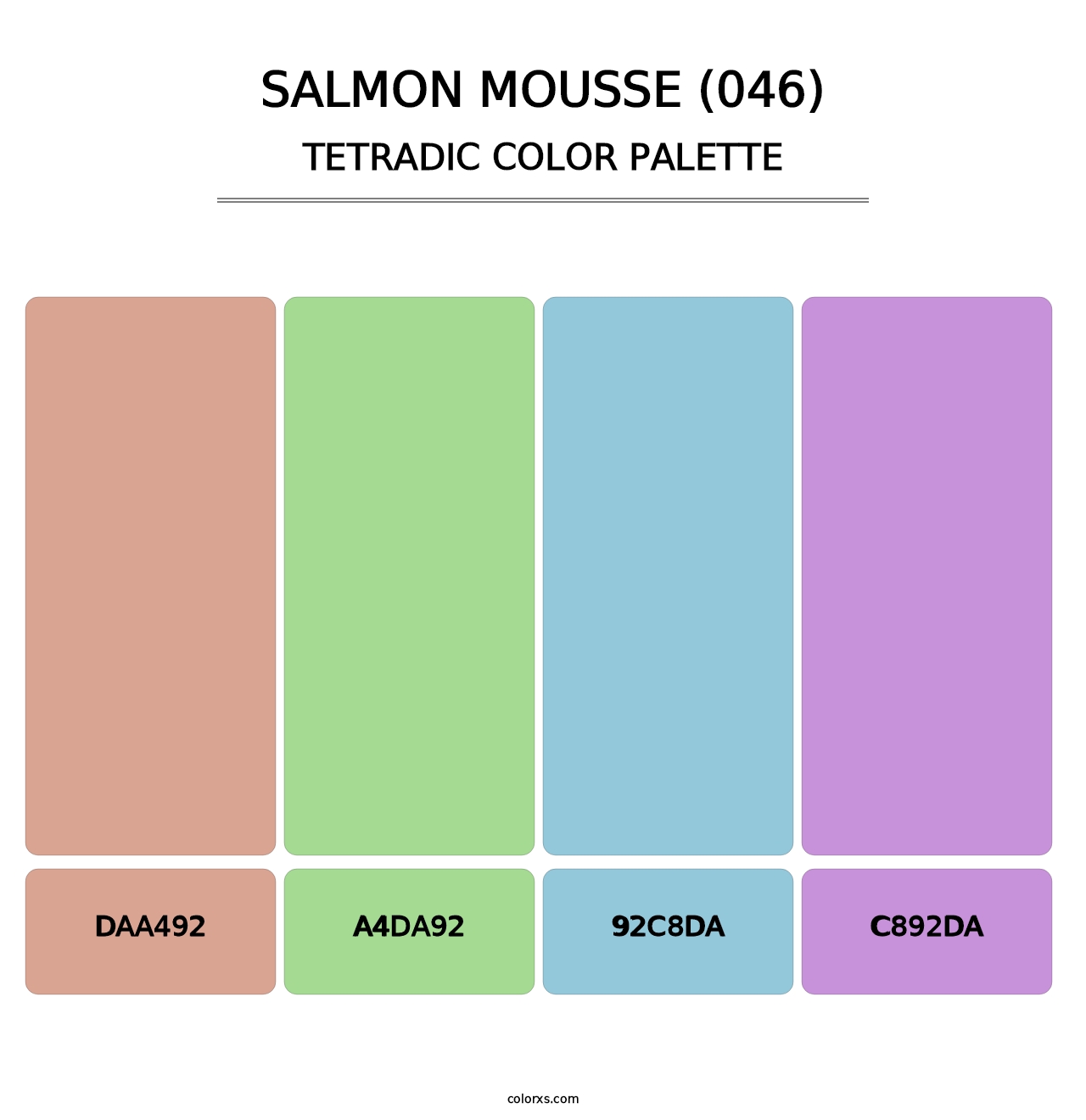 Salmon Mousse (046) - Tetradic Color Palette
