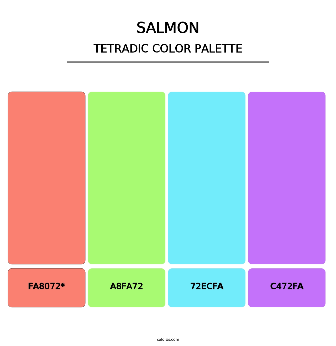 Salmon - Tetradic Color Palette