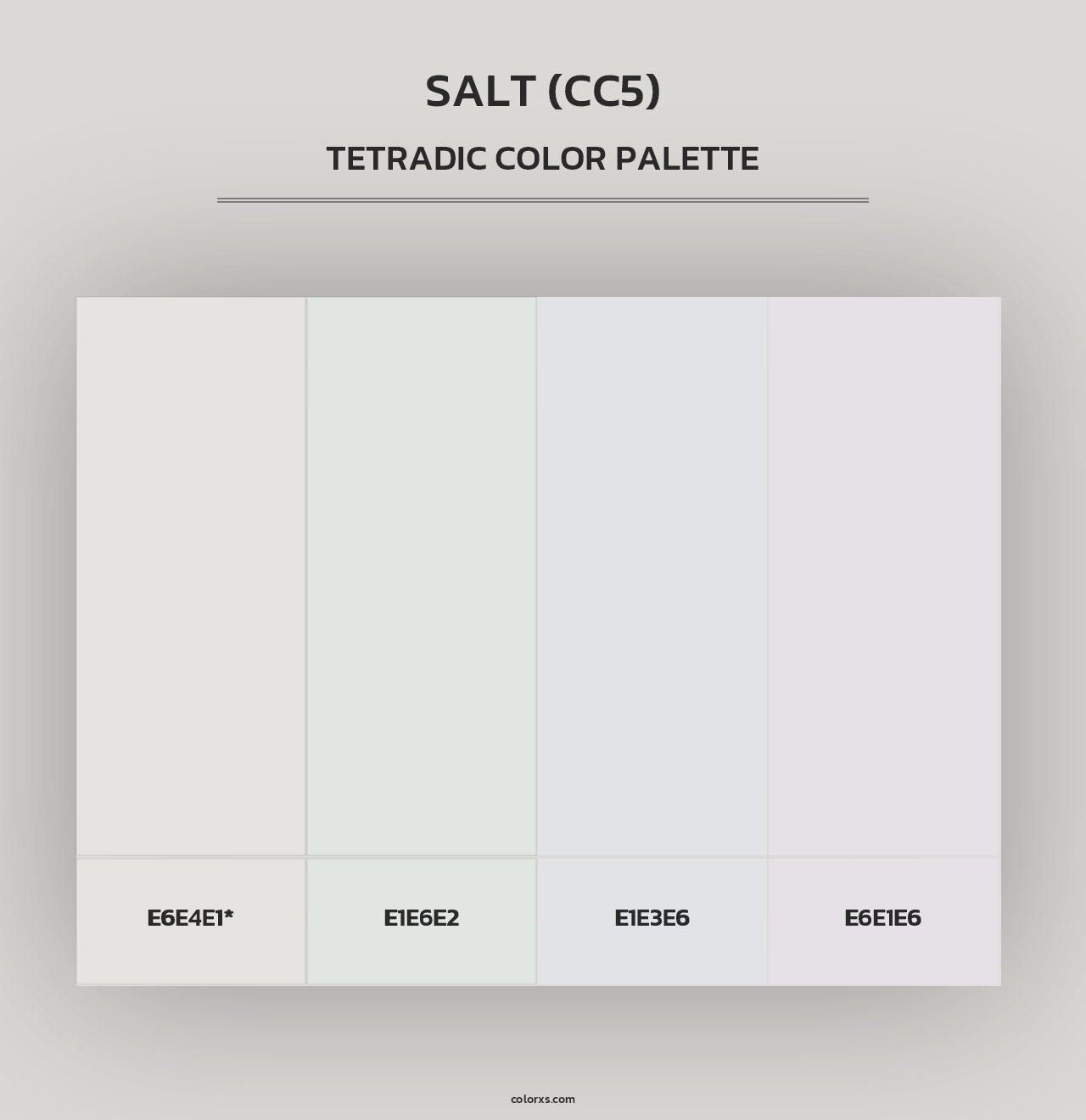 Salt (CC5) - Tetradic Color Palette