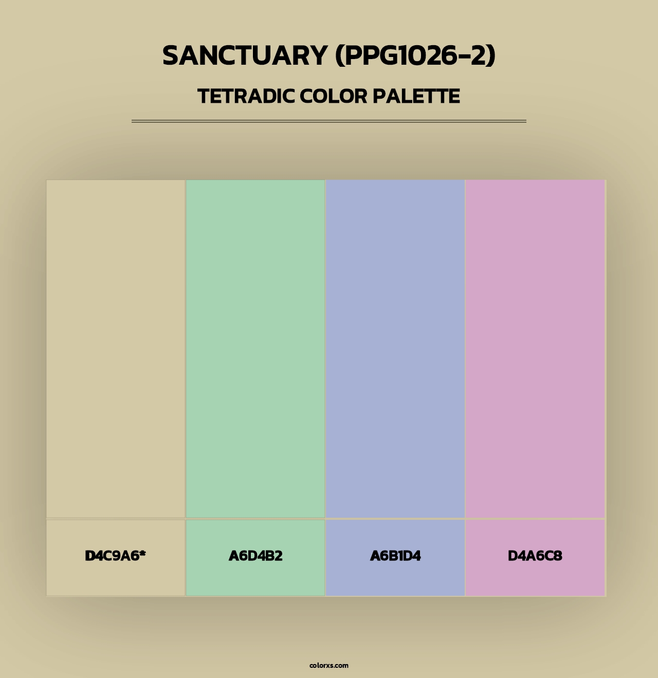 Sanctuary (PPG1026-2) - Tetradic Color Palette