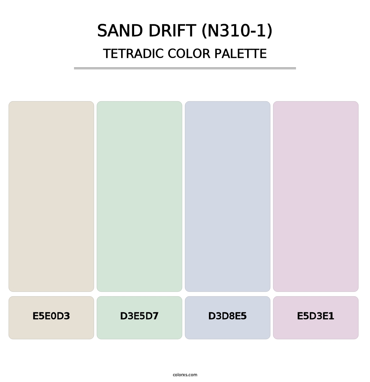 Sand Drift (N310-1) - Tetradic Color Palette