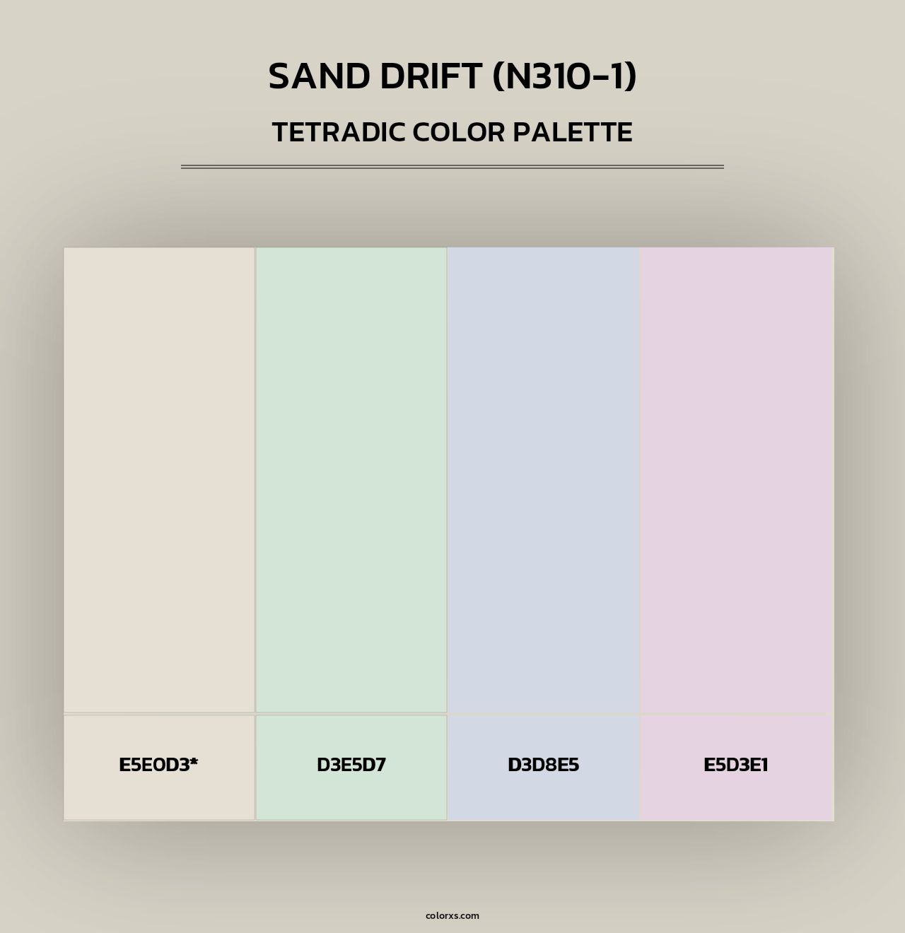 Sand Drift (N310-1) - Tetradic Color Palette
