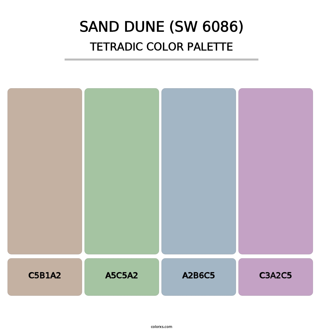 Sand Dune (SW 6086) - Tetradic Color Palette