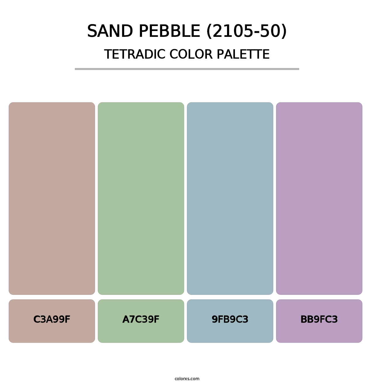 Sand Pebble (2105-50) - Tetradic Color Palette