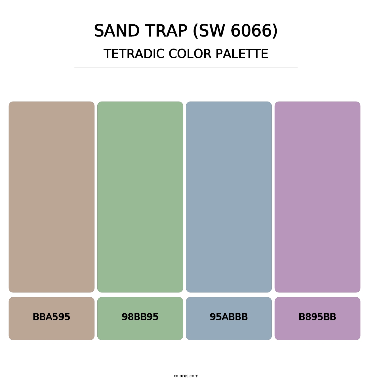 Sand Trap (SW 6066) - Tetradic Color Palette