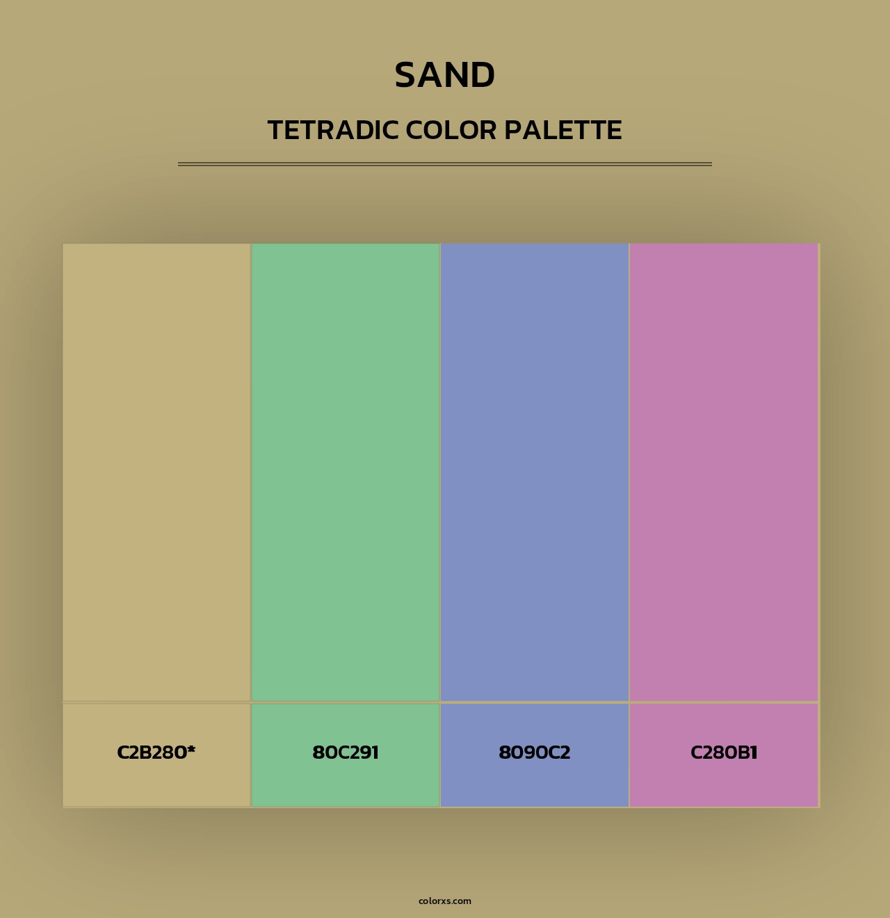 Sand - Tetradic Color Palette