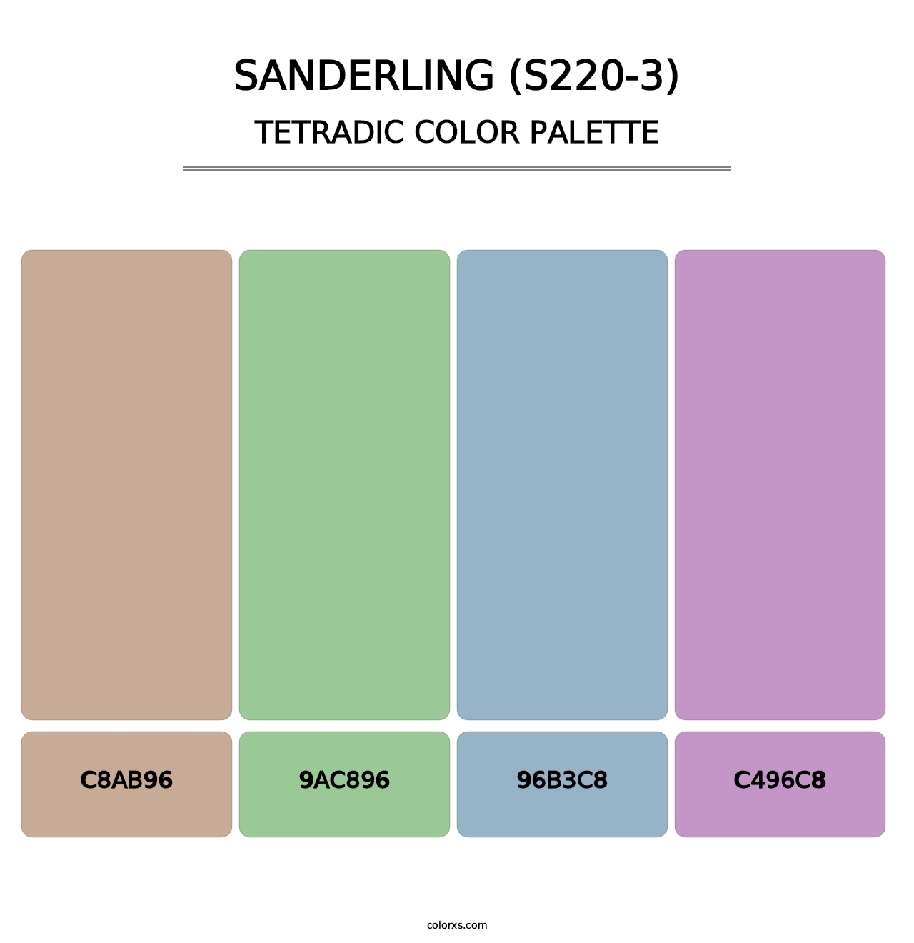 Sanderling (S220-3) - Tetradic Color Palette