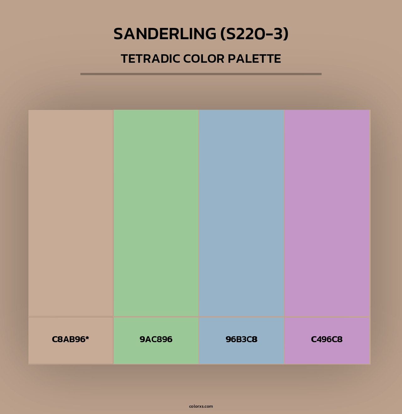 Sanderling (S220-3) - Tetradic Color Palette
