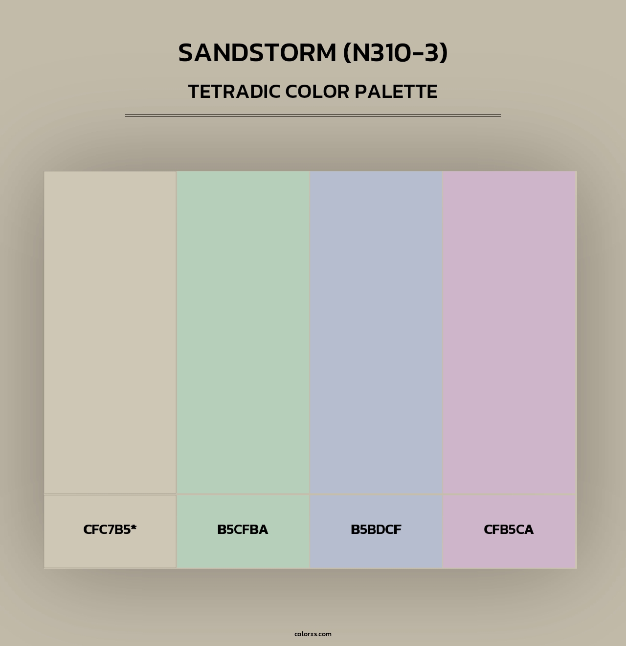 Sandstorm (N310-3) - Tetradic Color Palette
