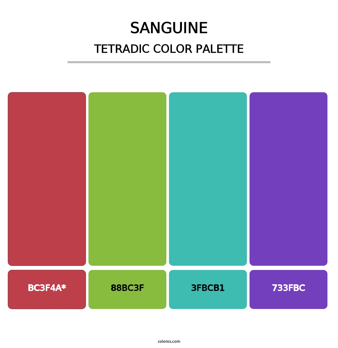 Sanguine - Tetradic Color Palette