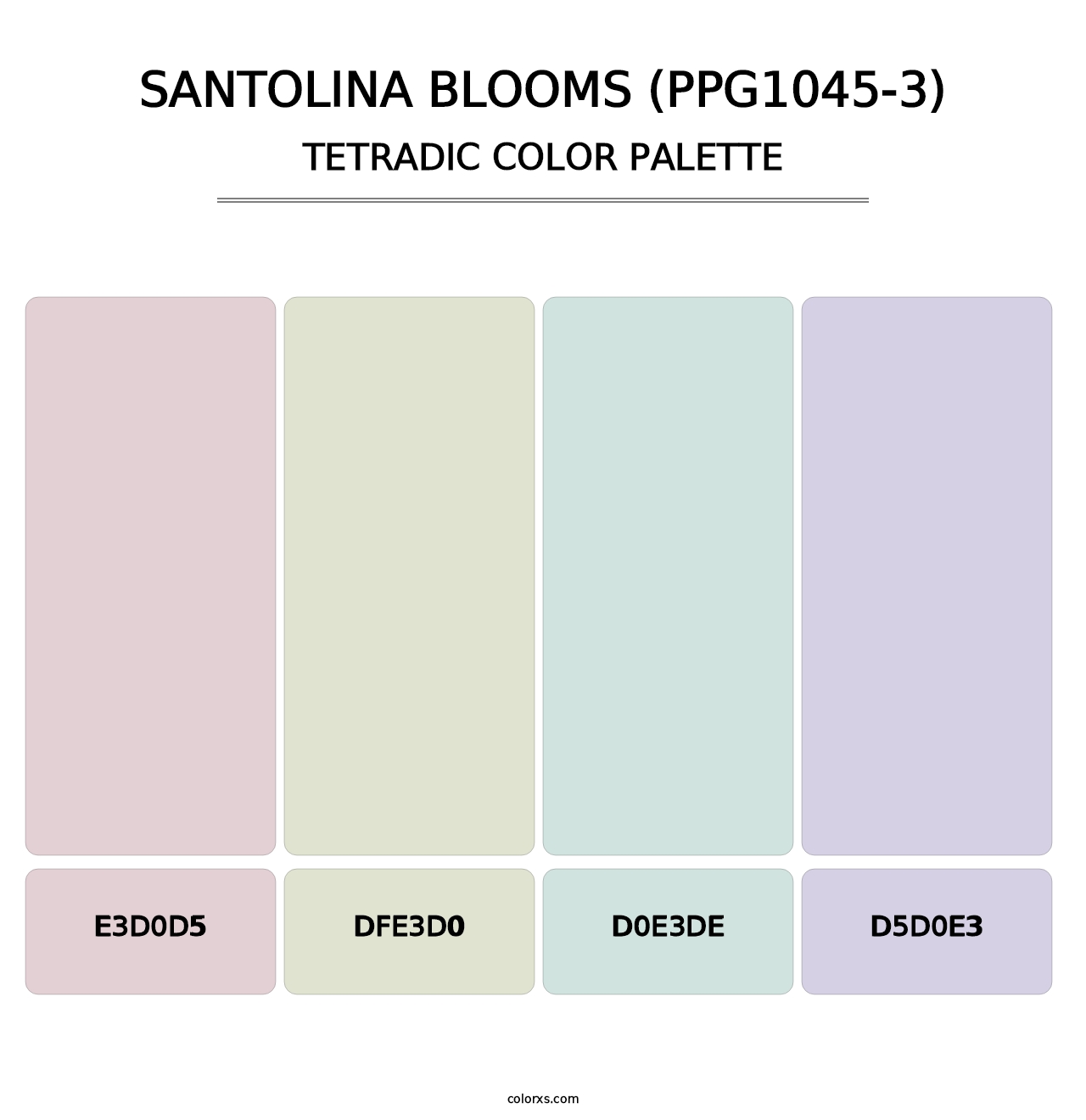 Santolina Blooms (PPG1045-3) - Tetradic Color Palette