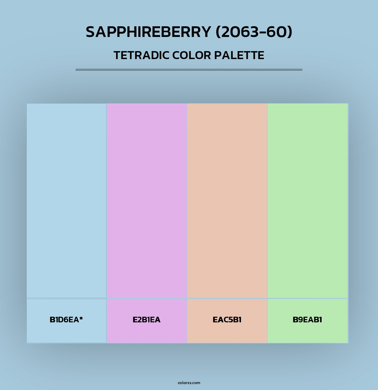 Sapphireberry (2063-60) - Tetradic Color Palette