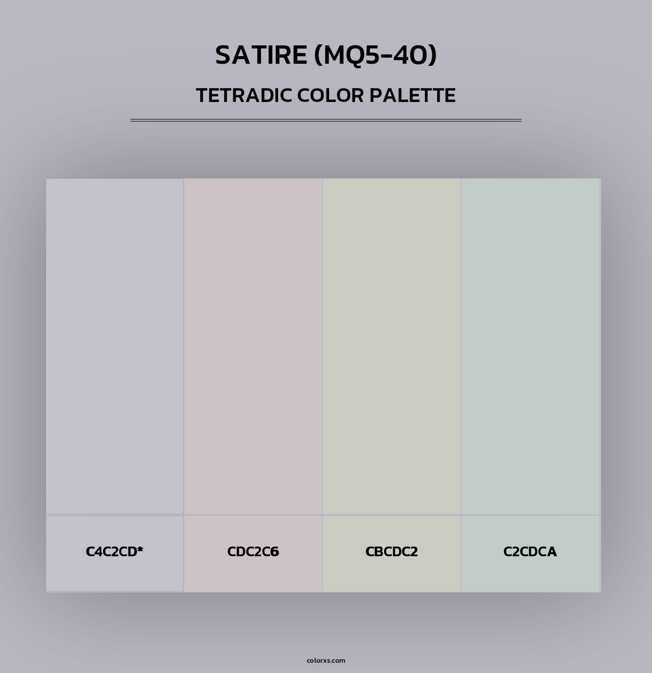 Satire (MQ5-40) - Tetradic Color Palette