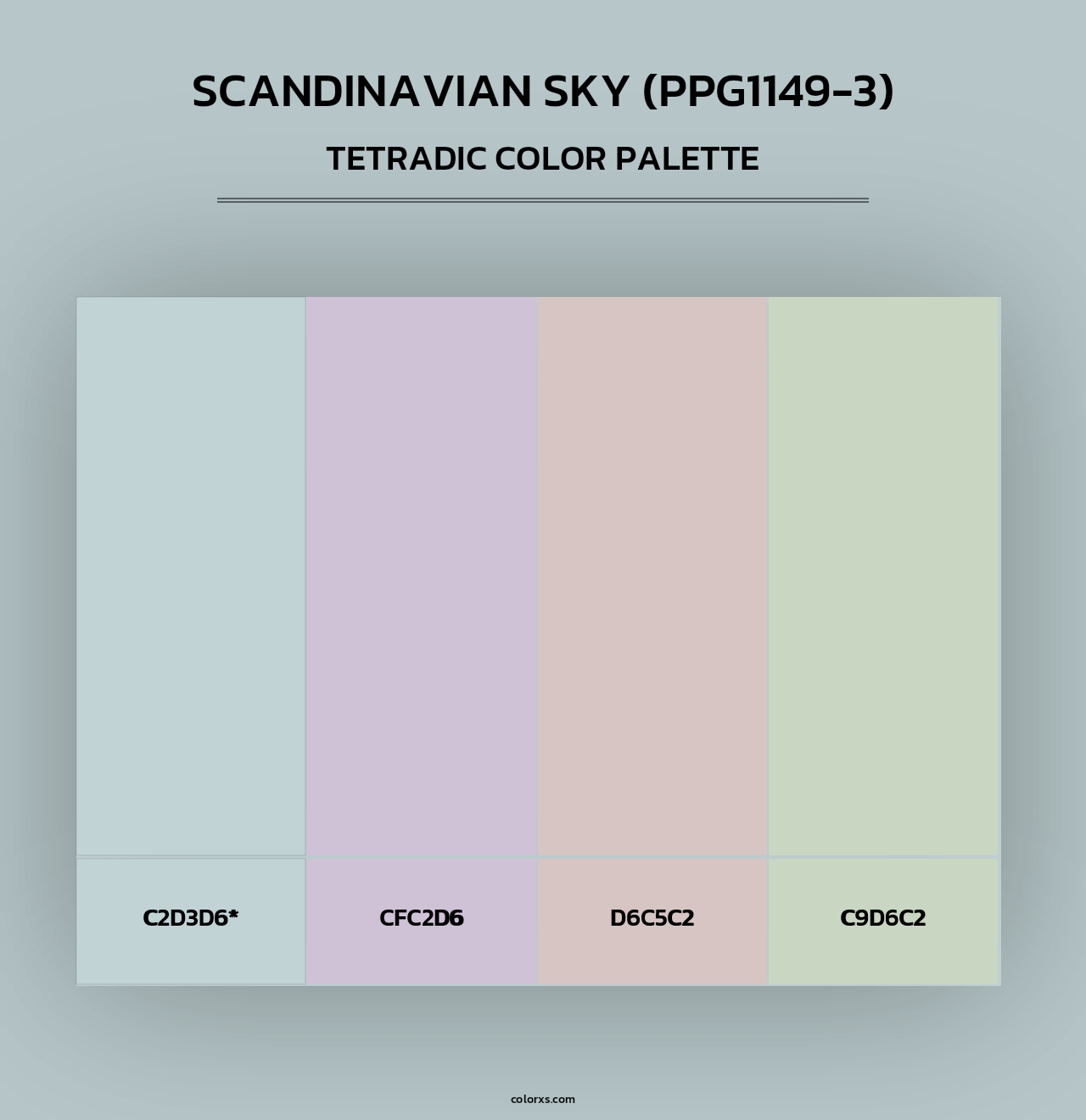 Scandinavian Sky (PPG1149-3) - Tetradic Color Palette