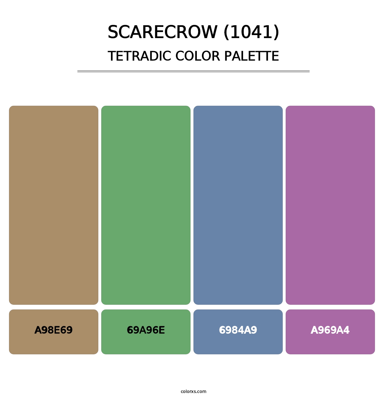 Scarecrow (1041) - Tetradic Color Palette