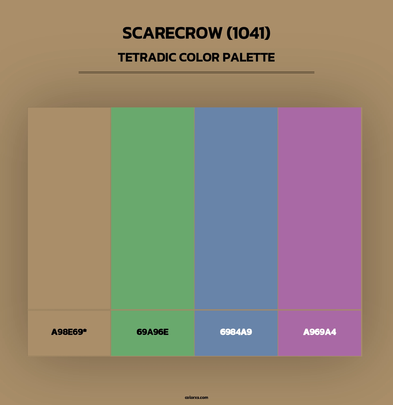 Scarecrow (1041) - Tetradic Color Palette