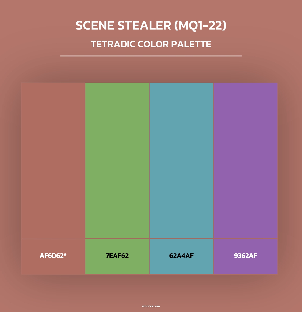 Scene Stealer (MQ1-22) - Tetradic Color Palette