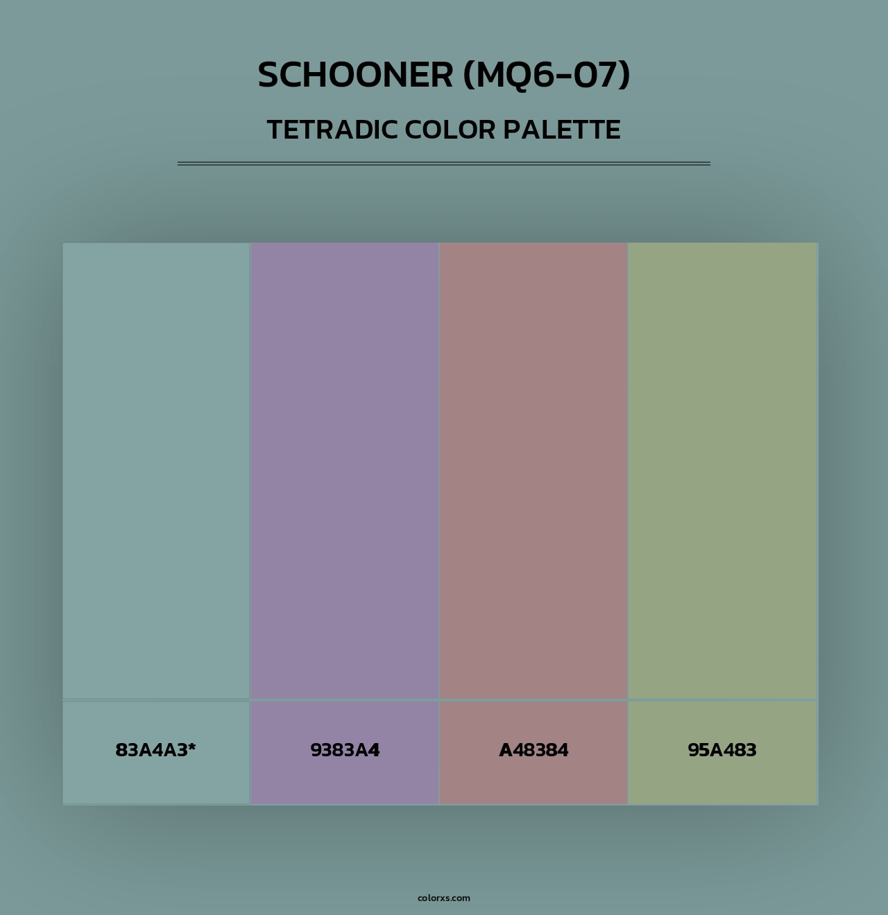 Schooner (MQ6-07) - Tetradic Color Palette