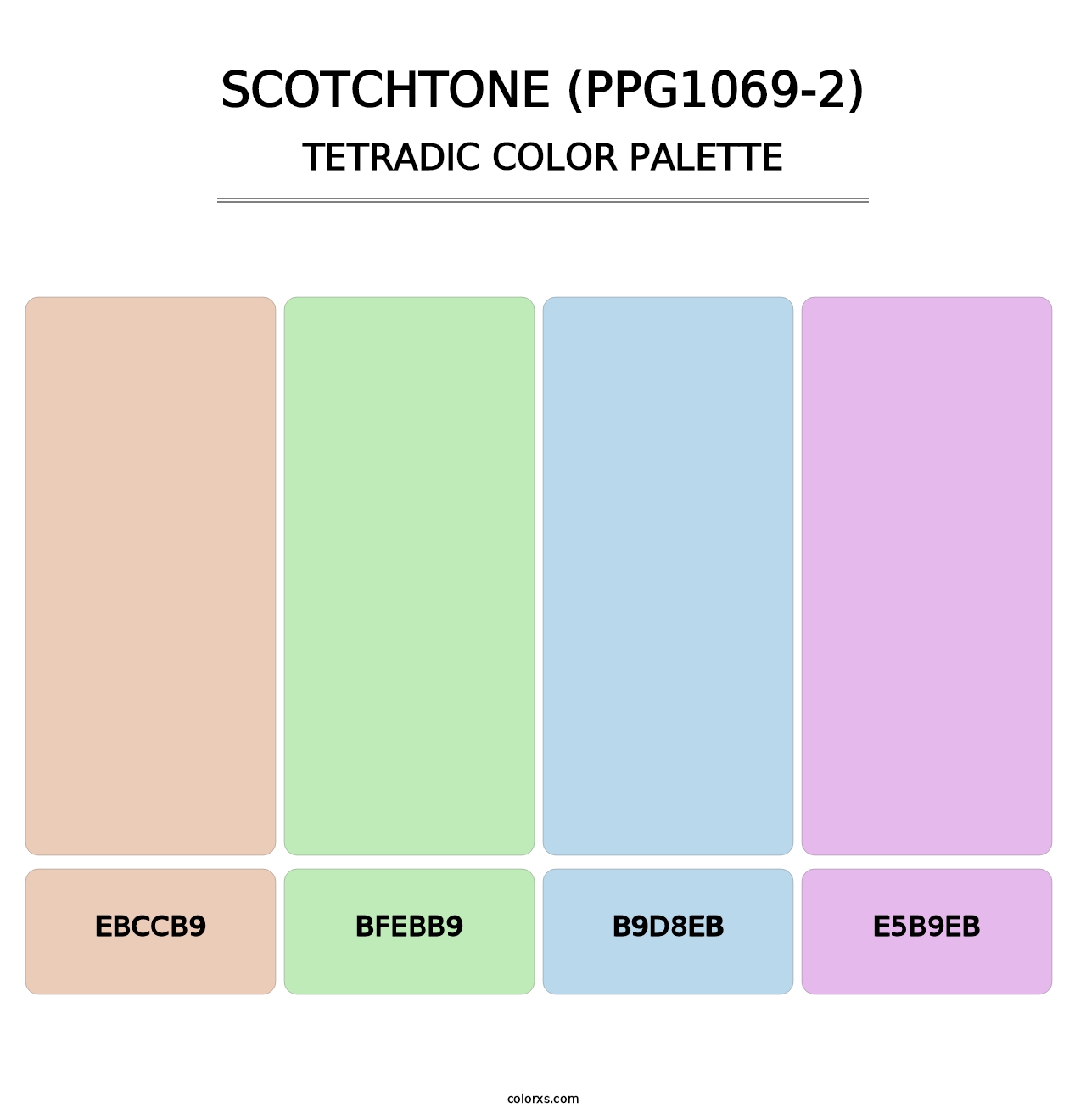 Scotchtone (PPG1069-2) - Tetradic Color Palette