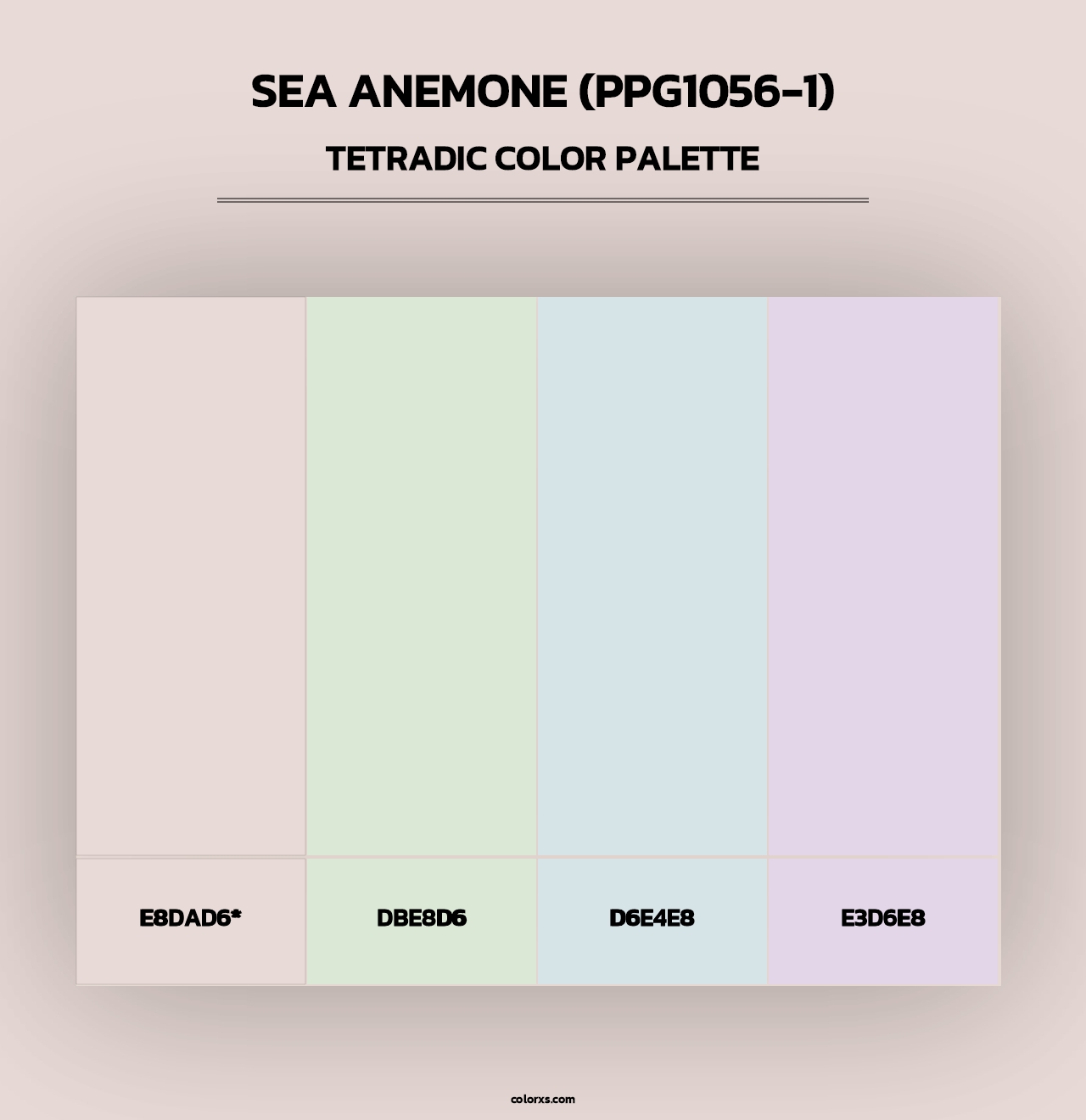 Sea Anemone (PPG1056-1) - Tetradic Color Palette